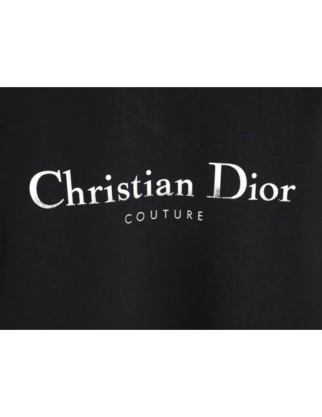 Dior Chest Distressed Logo Print ShortSleeve TShirt,Dior T Shirt,Tshirt,APPAREL