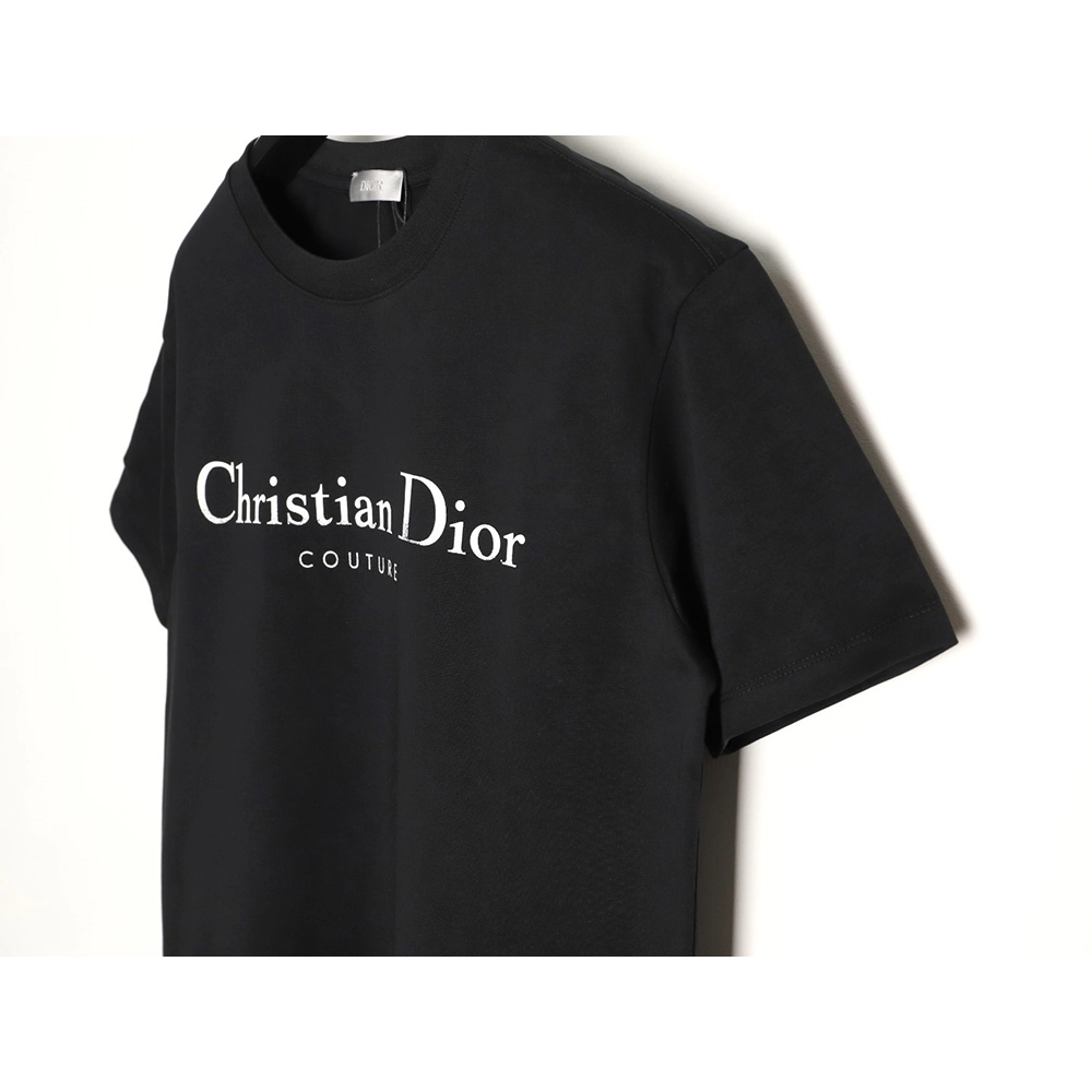 Dior Chest Distressed Logo Print ShortSleeve TShirt,Dior T Shirt,Tshirt,APPAREL