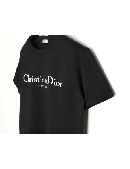 Dior Chest Distressed Logo Print ShortSleeve TShirt,Dior T Shirt,Tshirt,APPAREL