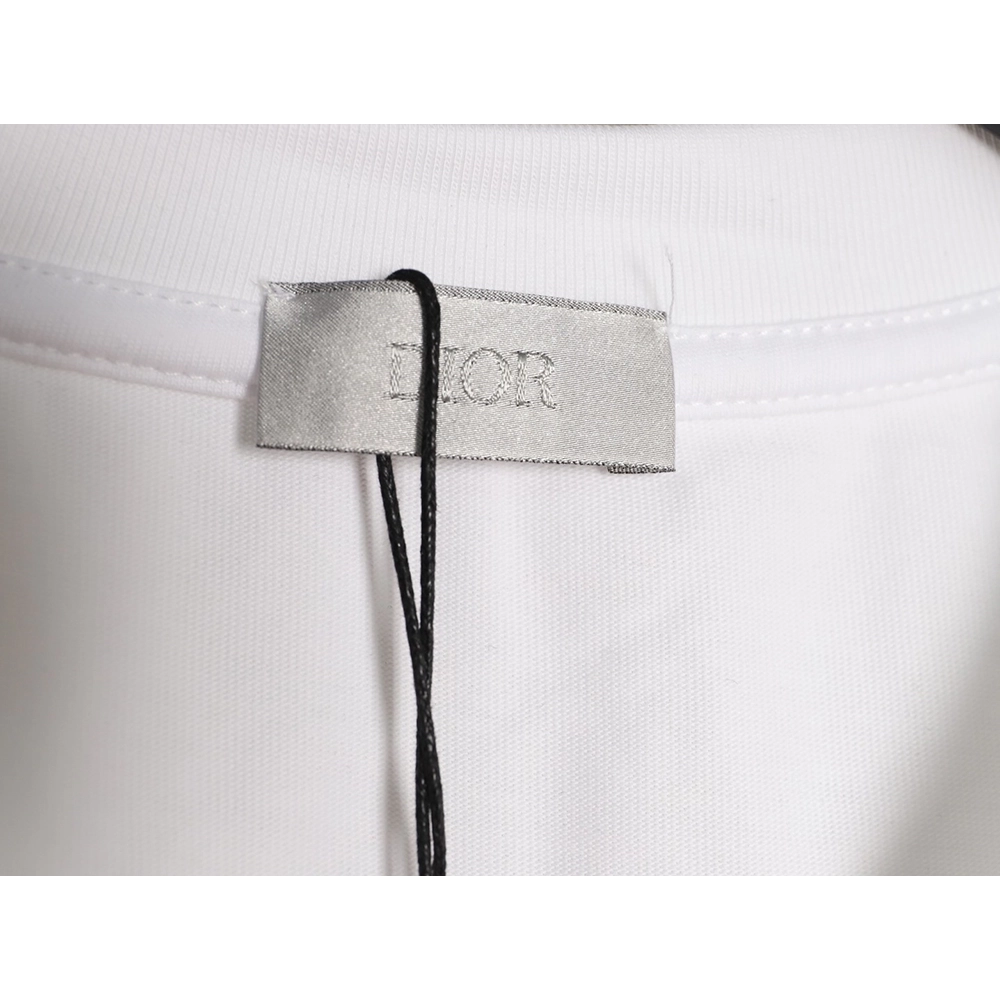 Dior Chest Distressed Logo Print ShortSleeve TShirt,Dior T Shirt,Tshirt,APPAREL