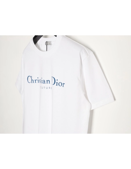 Dior Chest Distressed Logo Print ShortSleeve TShirt,Dior T Shirt,Tshirt,APPAREL