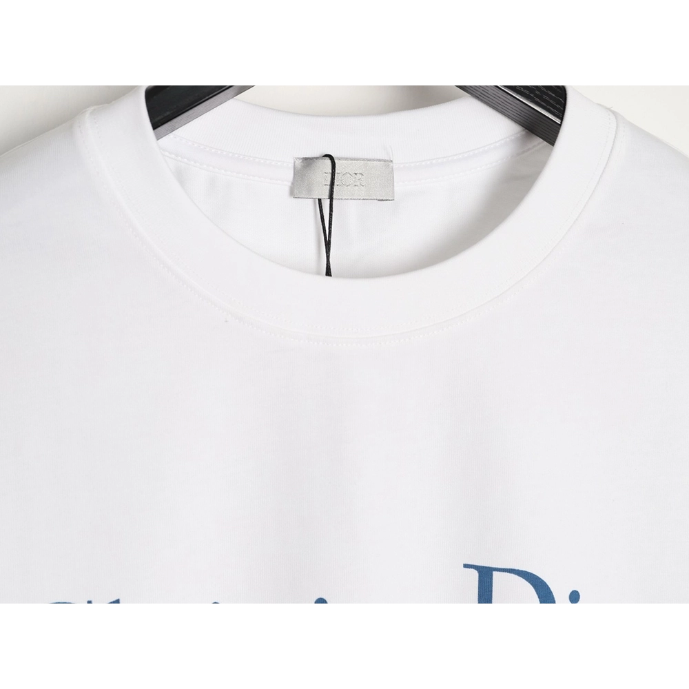 Dior Chest Distressed Logo Print ShortSleeve TShirt,Dior T Shirt,Tshirt,APPAREL