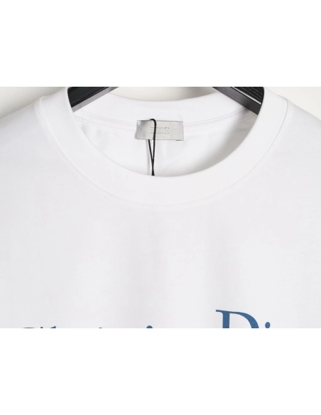 Dior Chest Distressed Logo Print ShortSleeve TShirt,Dior T Shirt,Tshirt,APPAREL