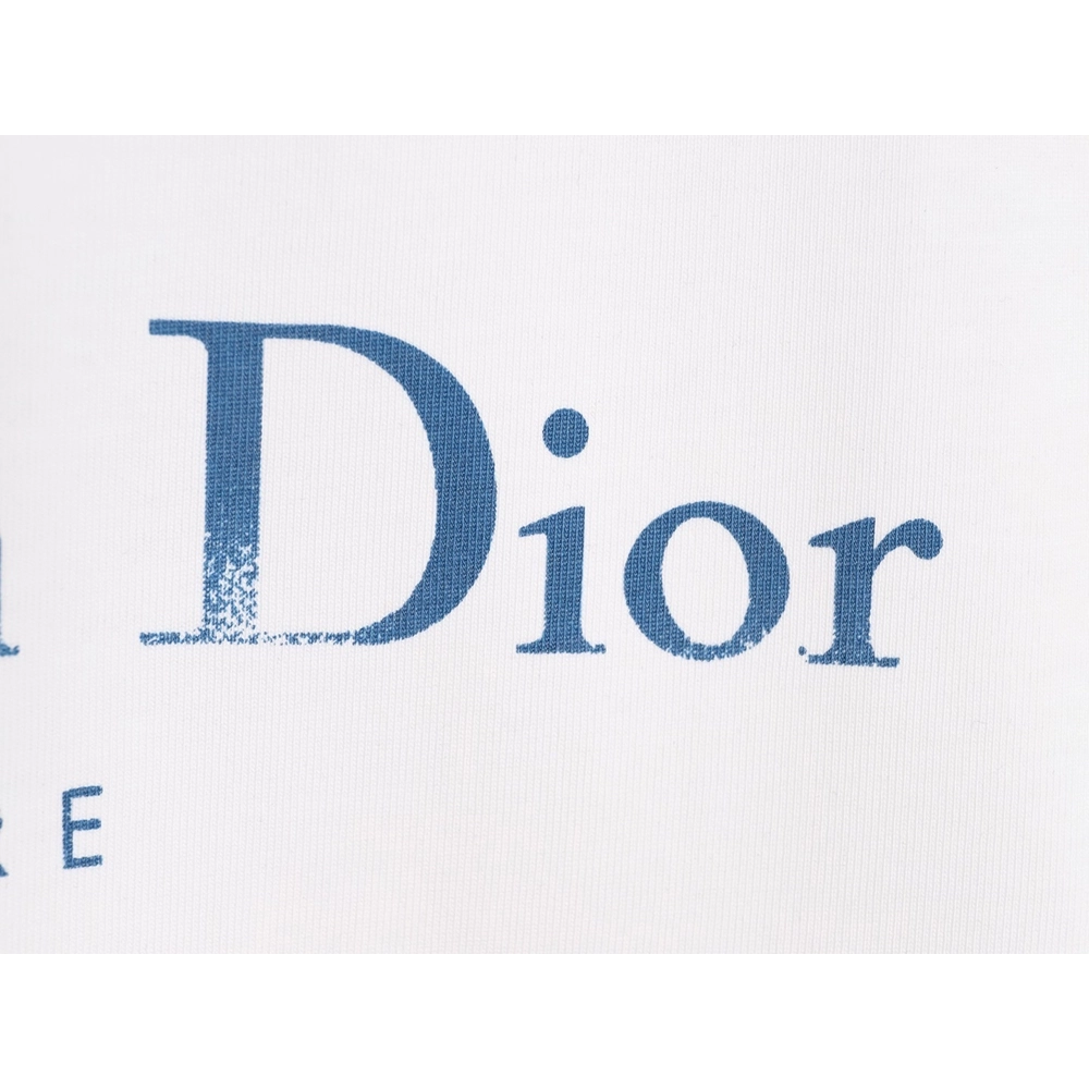 Dior Chest Distressed Logo Print ShortSleeve TShirt,Dior T Shirt,Tshirt,APPAREL
