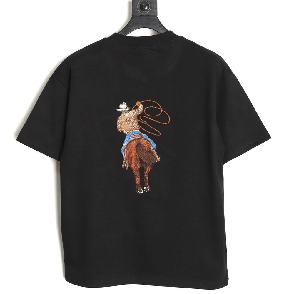 Louis Vuitton Western Cowboy Embroidered ShortSleeve TShirt,Louis Vuitton T Shirt,Tshirt,APPAREL