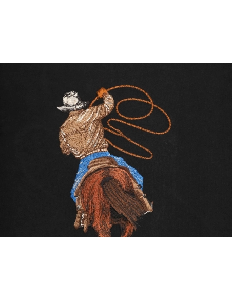 Louis Vuitton Western Cowboy Embroidered ShortSleeve TShirt,Louis Vuitton T Shirt,Tshirt,APPAREL