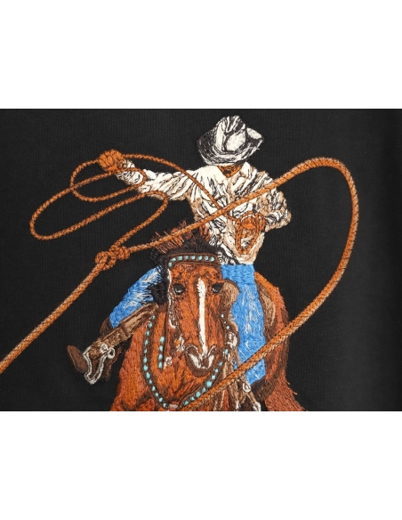 Louis Vuitton Western Cowboy Embroidered ShortSleeve TShirt,Louis Vuitton T Shirt,Tshirt,APPAREL