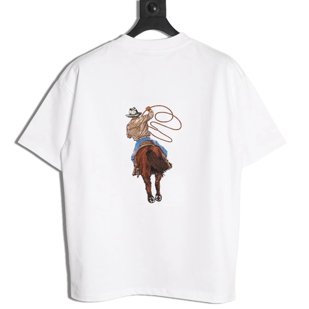 Louis Vuitton Western Cowboy Embroidered ShortSleeve TShirt,Louis Vuitton T Shirt,Tshirt,APPAREL