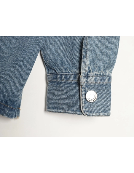 Ami Paris Woven HeartEmbroidered Denim Shirt,Ami Shirt,Shirt,APPAREL