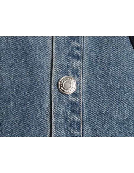 Ami Paris Woven HeartEmbroidered Denim Shirt,Ami Shirt,Shirt,APPAREL