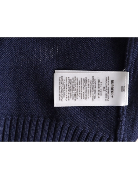 Burberry equestrian logo embroidered crew neck sweater,Burberry Sweatshirt,Sweatshirt,APPAREL