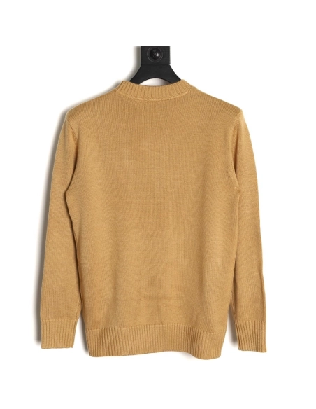 Burberry equestrian logo embroidered crew neck sweater,Burberry Sweatshirt,Sweatshirt,APPAREL