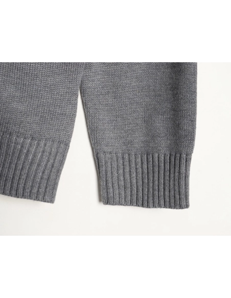 Burberry equestrian logo embroidered halfzip sweater,Burberry Sweatshirt,Sweatshirt,APPAREL