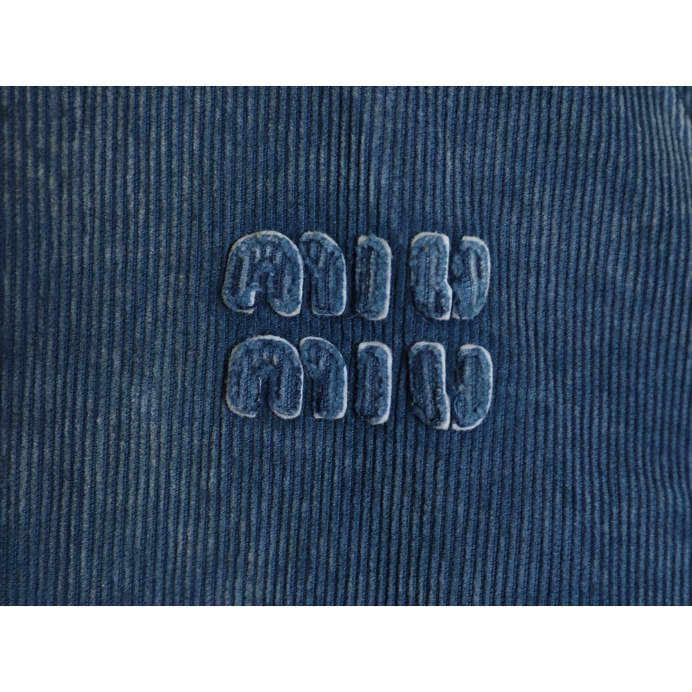 Miu Miu washed distressed corduroy cotton jacket,Miu Miu Jacket,Jacket,APPAREL