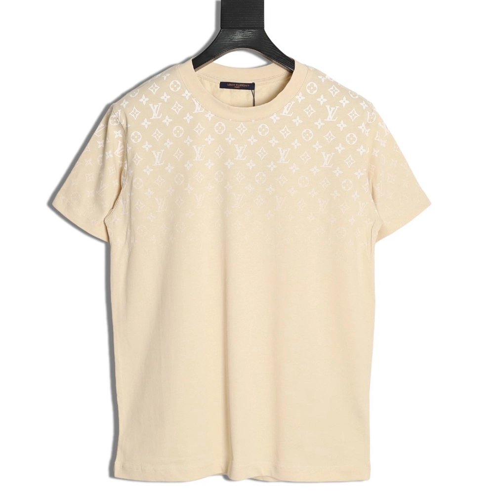 Louis Vuitton Classic Monogram Gradient Print ShortSleeve Top,Louis Vuitton T Shirt,Tshirt,APPAREL