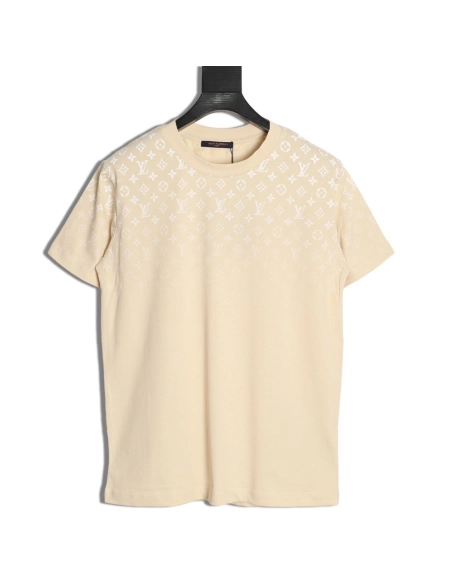 Louis Vuitton Classic Monogram Gradient Print ShortSleeve Top,Louis Vuitton T Shirt,Tshirt,APPAREL