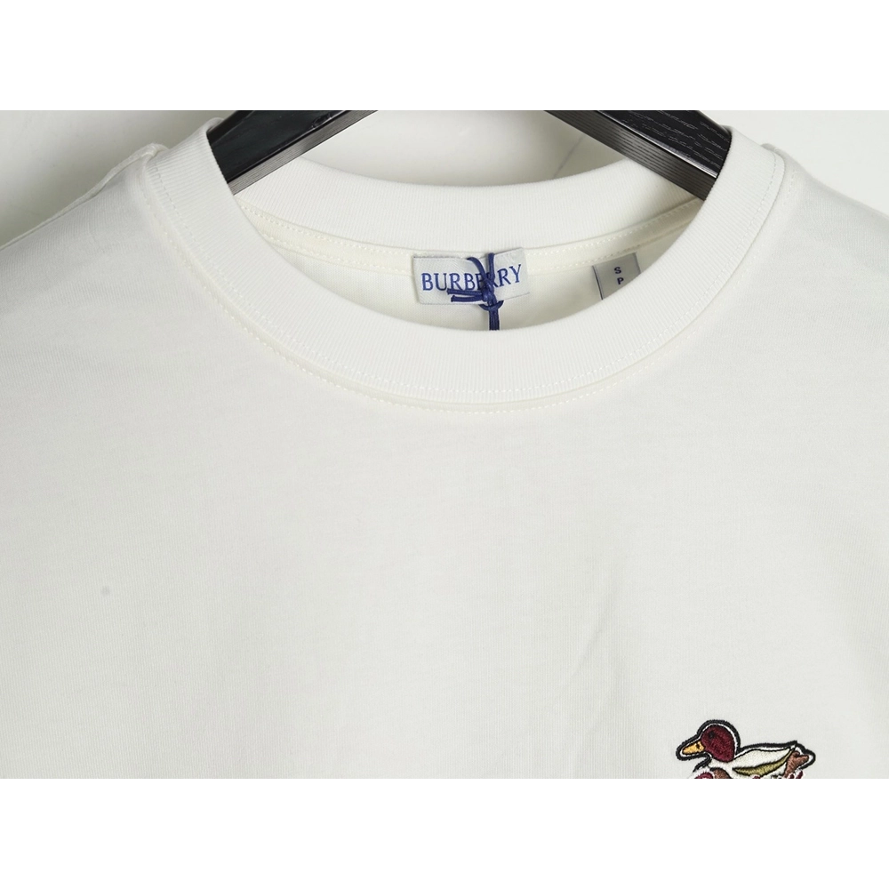 Burberry duck embroidered shortsleeved shirt,Burberry Shirt,Shirt,APPAREL