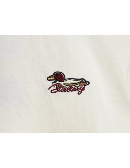 Burberry duck embroidered shortsleeved shirt,Burberry Shirt,Shirt,APPAREL