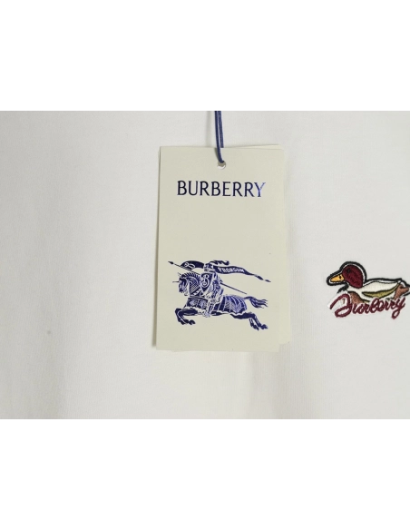Burberry duck embroidered shortsleeved shirt,Burberry Shirt,Shirt,APPAREL
