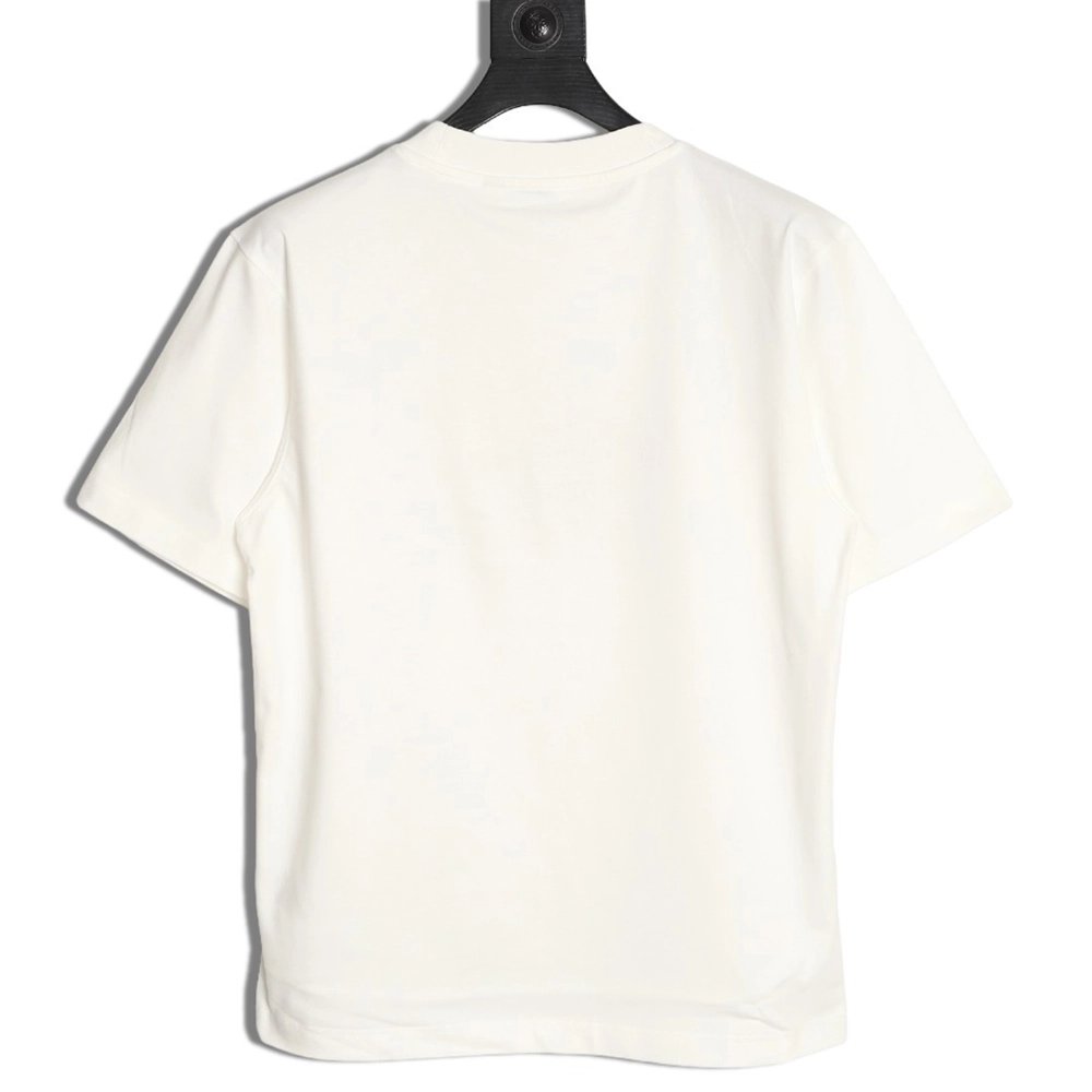 Burberry flocked warhorse embroidered knight shortsleeved Tshirt,Burberry T Shirt,Tshirt,APPAREL