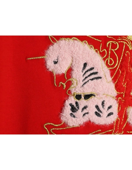 Burberry flocked warhorse embroidered knight shortsleeved Tshirt,Burberry T Shirt,Tshirt,APPAREL