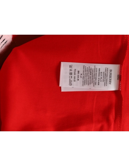 Burberry flocked warhorse embroidered knight shortsleeved Tshirt,Burberry T Shirt,Tshirt,APPAREL