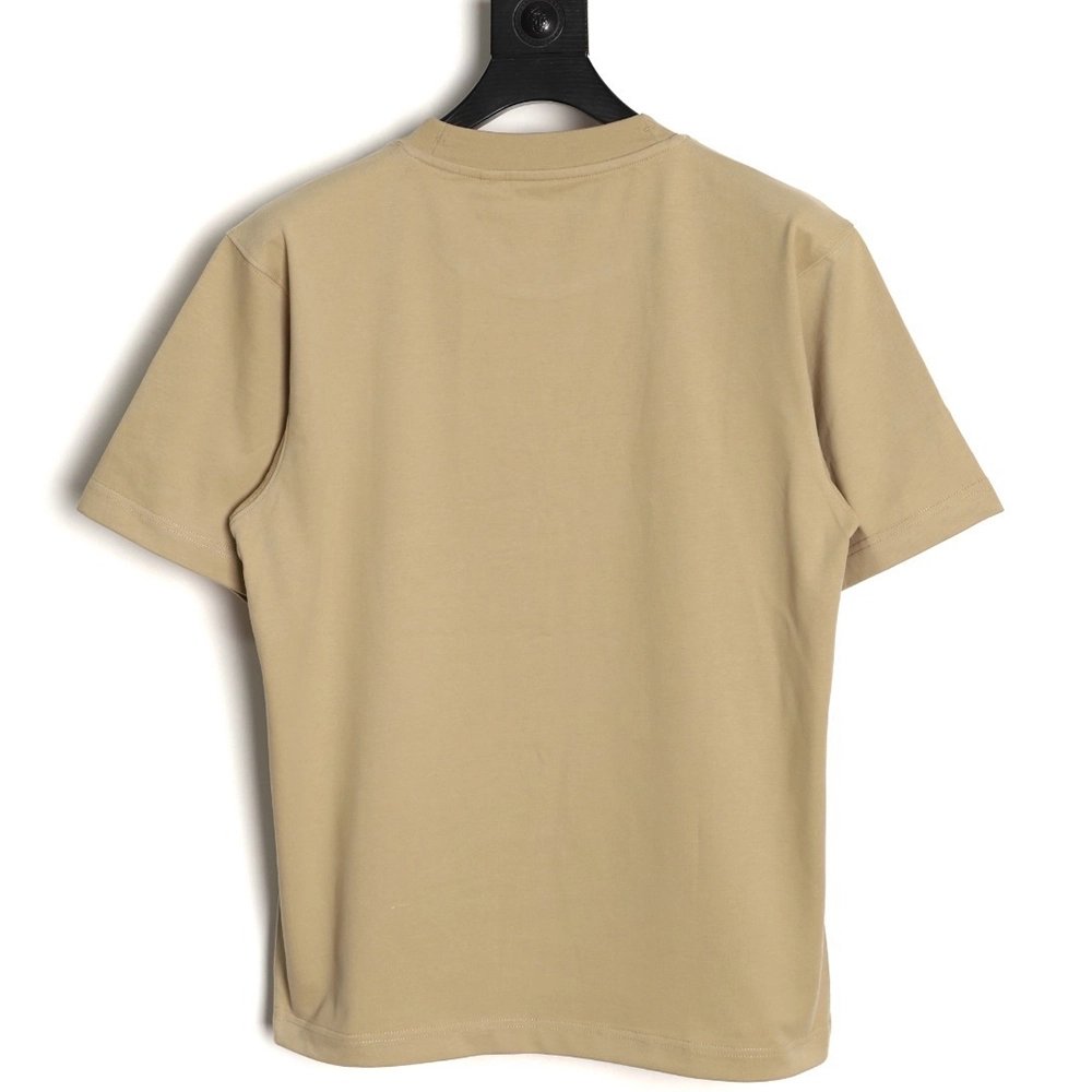 Burberry flocked warhorse embroidered knight shortsleeved Tshirt,Burberry T Shirt,Tshirt,APPAREL