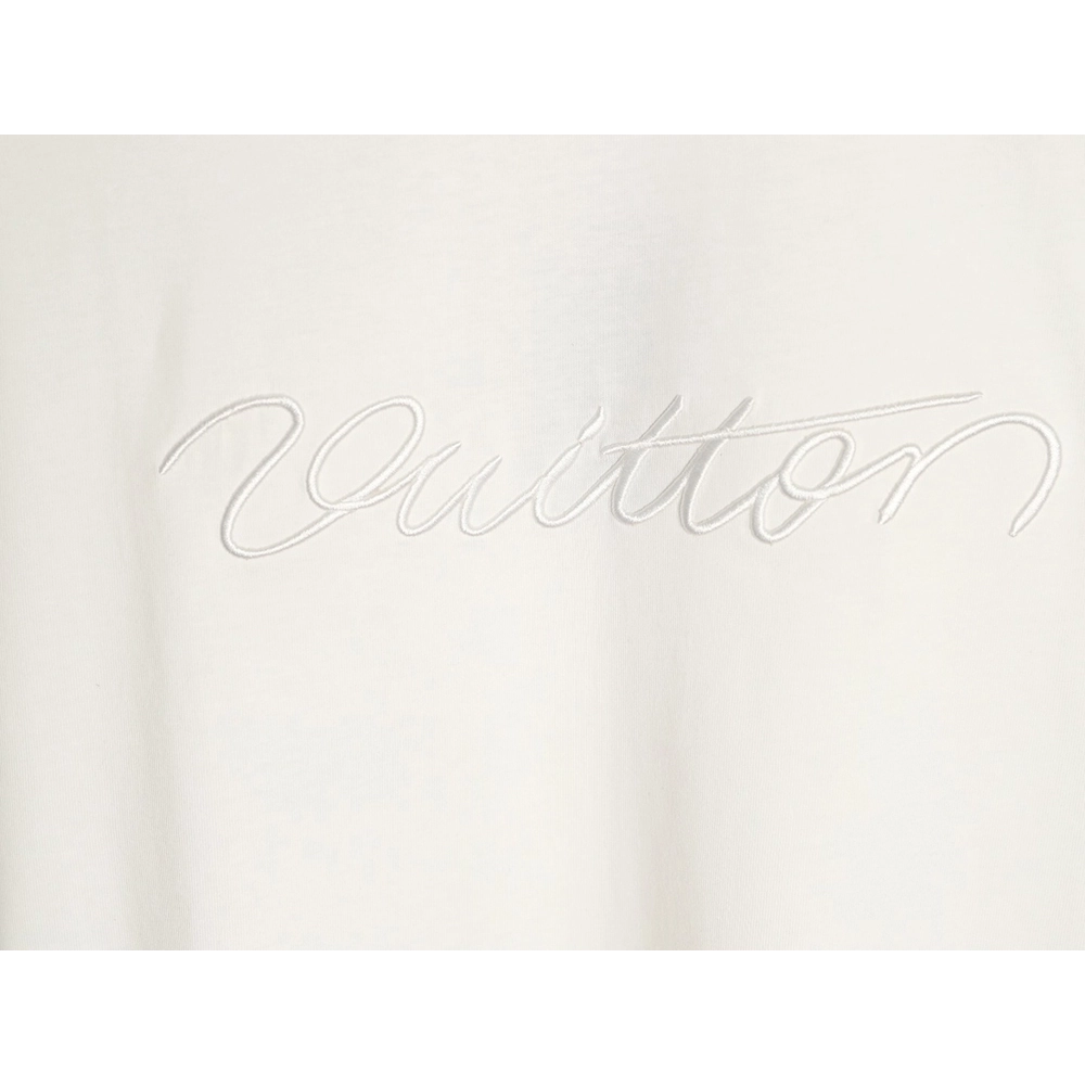 Louis Vuitton cursive embroidered shortsleeved Tshirt,Louis Vuitton T Shirt,Tshirt,APPAREL