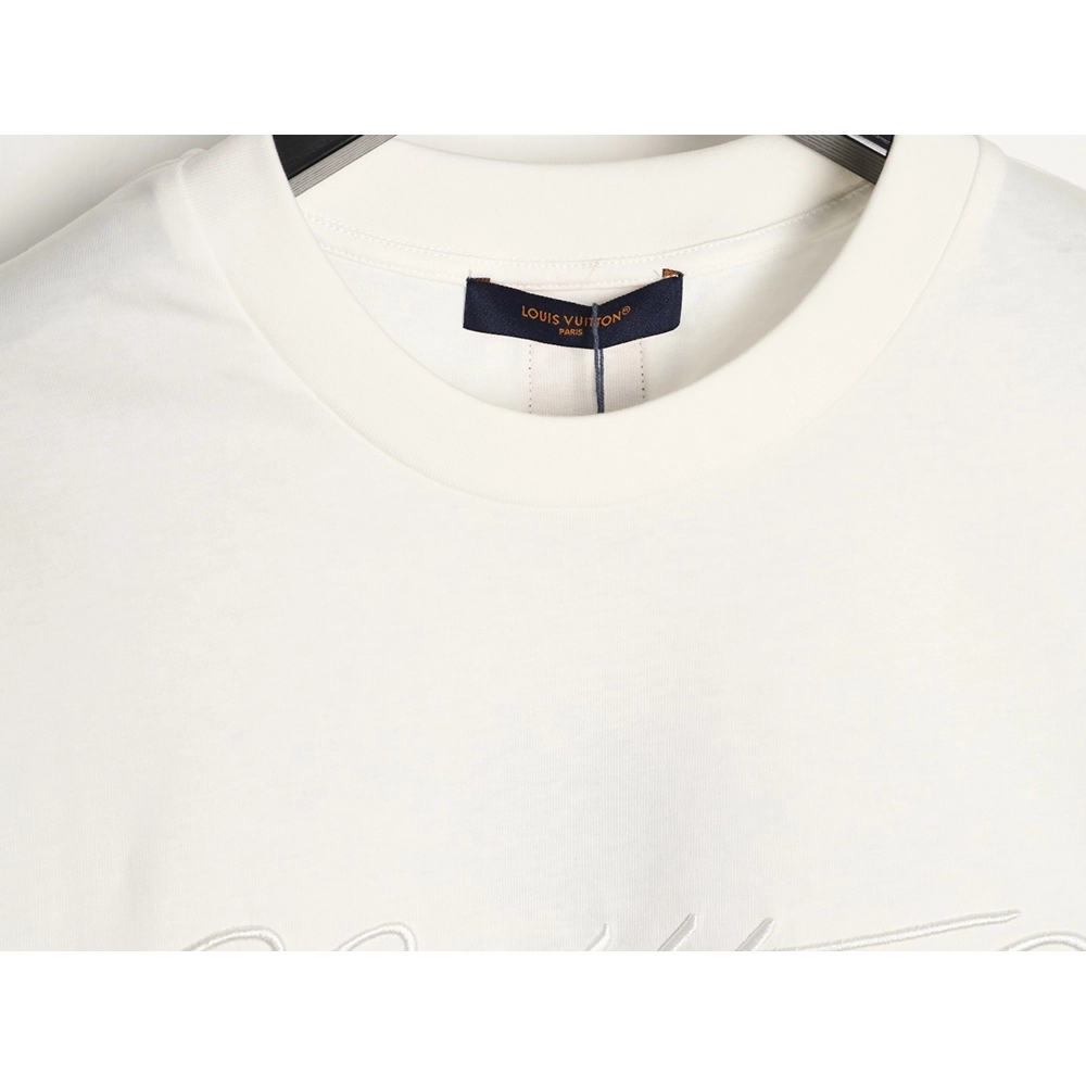 Louis Vuitton cursive embroidered shortsleeved Tshirt,Louis Vuitton T Shirt,Tshirt,APPAREL