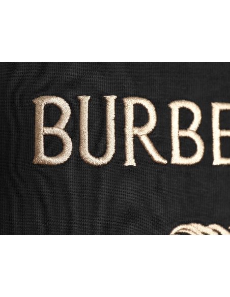 Burberry Equestrian Gold Embroidered Knight ShortSleeve TShirt,Burberry T Shirt,Tshirt,APPAREL