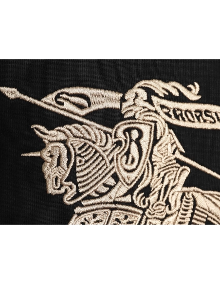 Burberry Equestrian Gold Embroidered Knight ShortSleeve TShirt,Burberry T Shirt,Tshirt,APPAREL