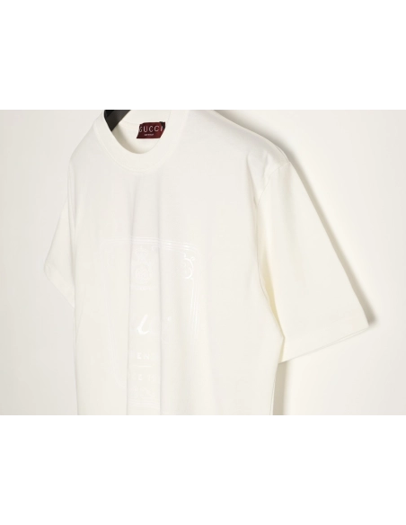 Gucci chest large print shortsleeved Tshirt,Gucci T Shirt,Tshirt,APPAREL