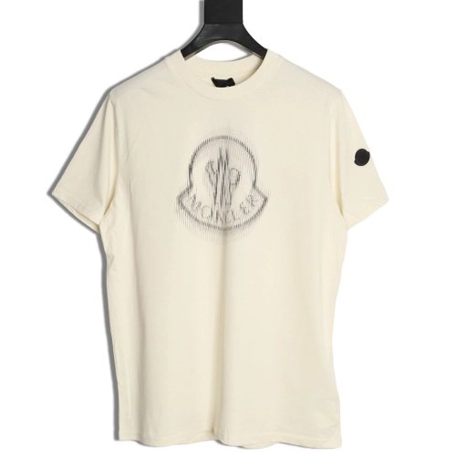 Moncler Blur Print Logo ShortSleeve TShirt,Moncler T Shirt,Tshirt,APPAREL