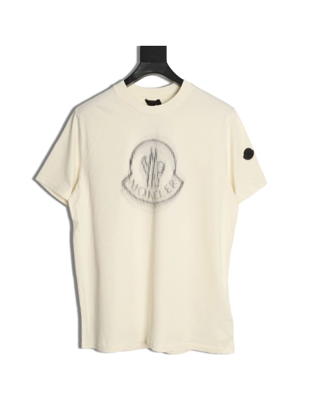 Moncler Blur Print Logo ShortSleeve TShirt,Moncler T Shirt,Tshirt,APPAREL