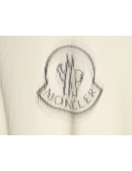 Moncler Blur Print Logo ShortSleeve TShirt,Moncler T Shirt,Tshirt,APPAREL