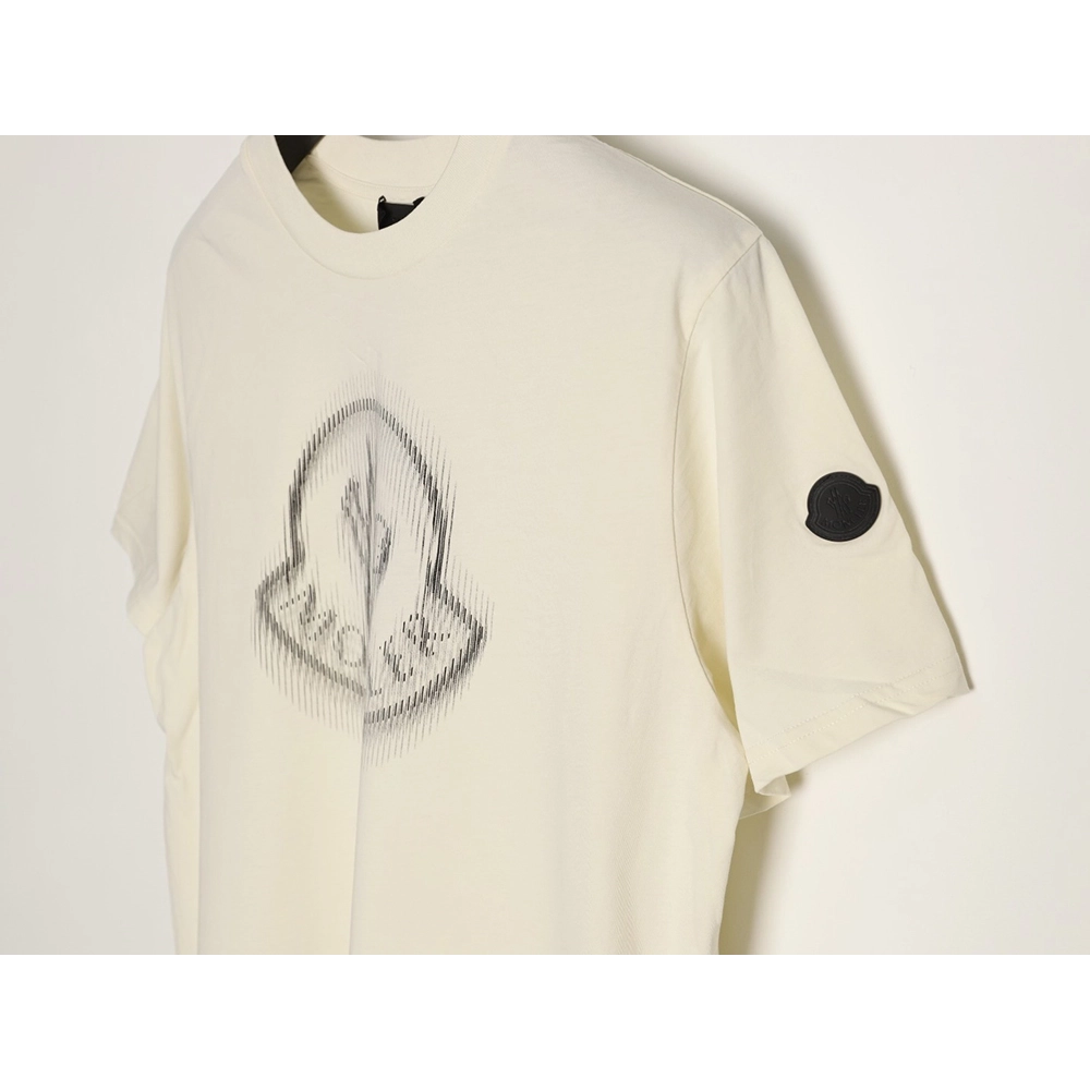 Moncler Blur Print Logo ShortSleeve TShirt,Moncler T Shirt,Tshirt,APPAREL