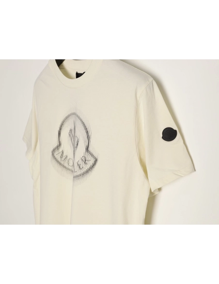 Moncler Blur Print Logo ShortSleeve TShirt,Moncler T Shirt,Tshirt,APPAREL