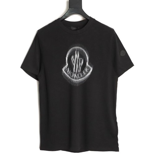 Moncler Blur Print Logo ShortSleeve TShirt,Moncler T Shirt,Tshirt,APPAREL