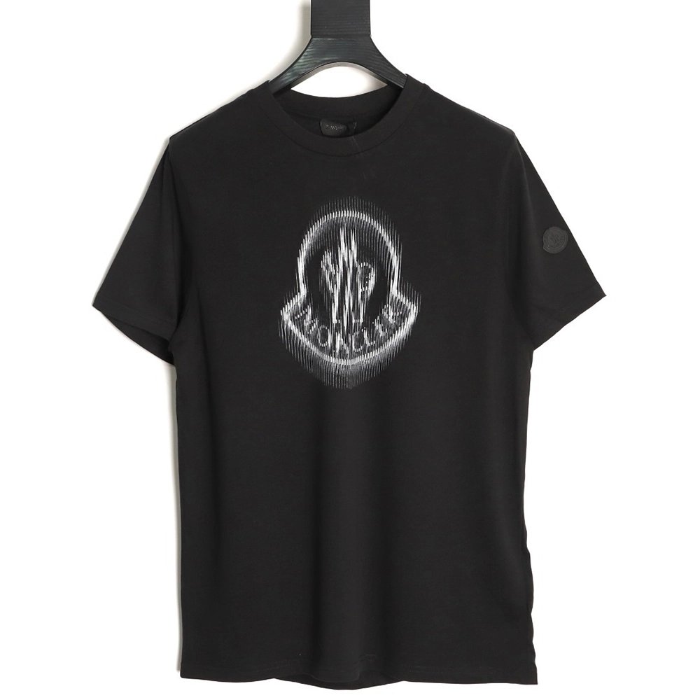 Moncler Blur Print Logo ShortSleeve TShirt,Moncler T Shirt,Tshirt,APPAREL