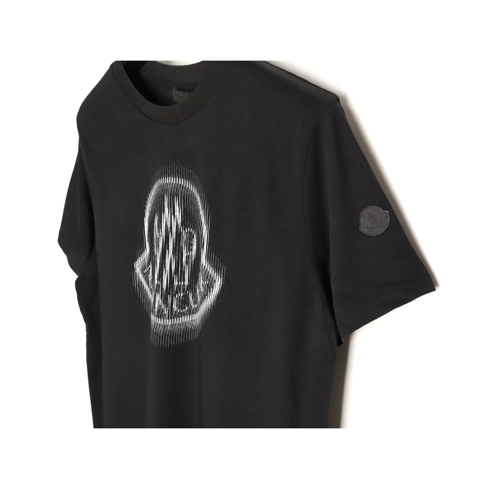 Moncler Blur Print Logo ShortSleeve TShirt,Moncler T Shirt,Tshirt,APPAREL