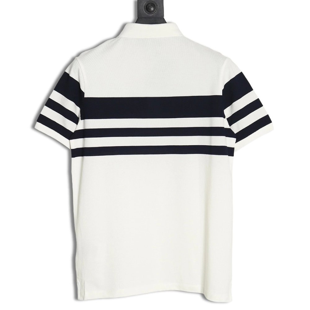Prada StripedPanel ShortSleeve Polo,Prada Shirt,Shirt,APPAREL