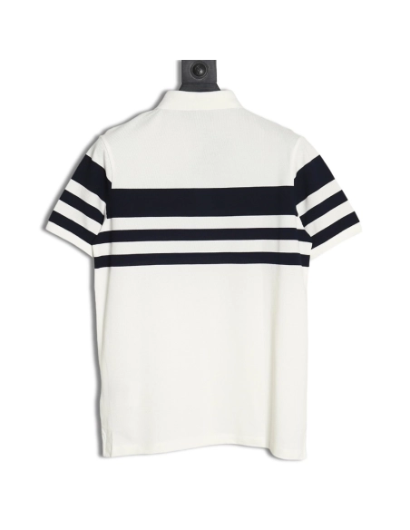 Prada StripedPanel ShortSleeve Polo,Prada Shirt,Shirt,APPAREL