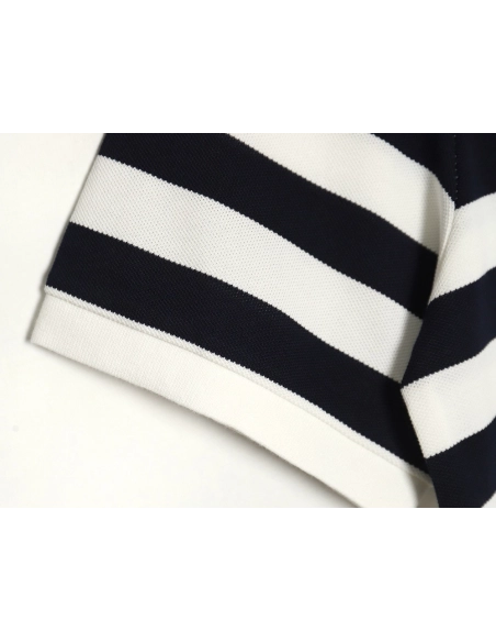 Prada StripedPanel ShortSleeve Polo,Prada Shirt,Shirt,APPAREL