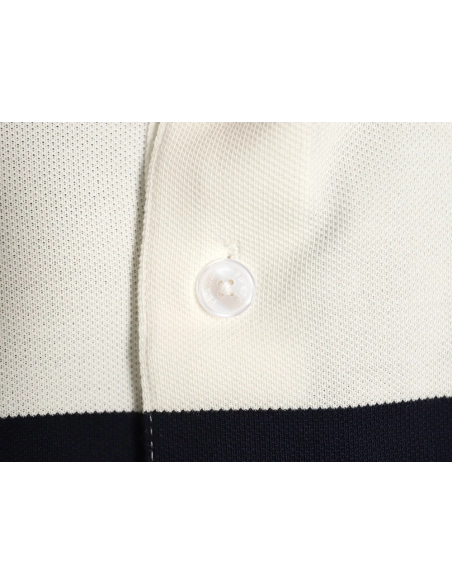 Prada StripedPanel ShortSleeve Polo,Prada Shirt,Shirt,APPAREL