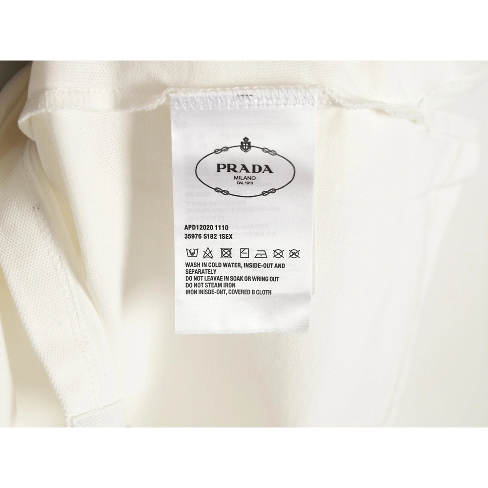 Prada StripedPanel ShortSleeve Polo,Prada Shirt,Shirt,APPAREL