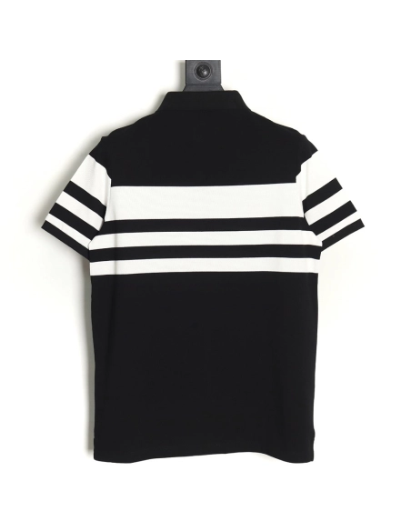 Prada StripedPanel ShortSleeve Polo,Prada Shirt,Shirt,APPAREL
