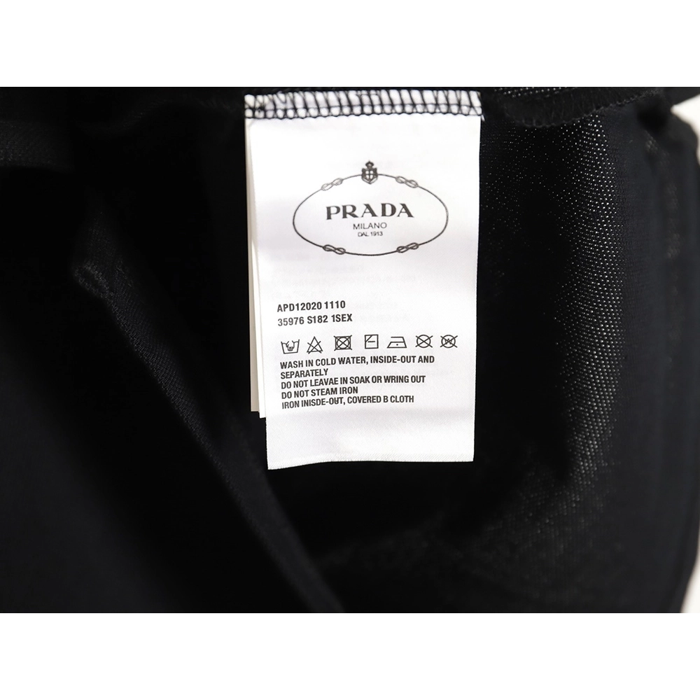 Prada StripedPanel ShortSleeve Polo,Prada Shirt,Shirt,APPAREL