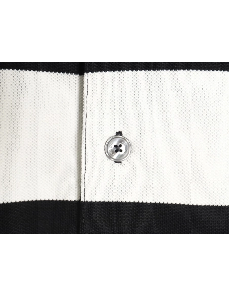 Prada StripedPanel ShortSleeve Polo,Prada Shirt,Shirt,APPAREL