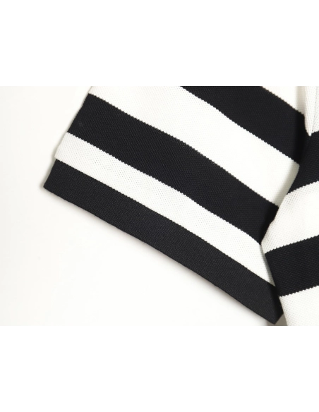 Prada StripedPanel ShortSleeve Polo,Prada Shirt,Shirt,APPAREL