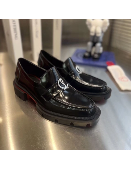 Christian Louboutin Moc Lug Flat Black,Christian Louboutin Sneakers,More Brands